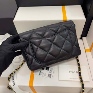 Chanel AS3986 Small Flap Bag Lambskin Plexi & Gold-Tone Metal Black - Default Title - View 5
