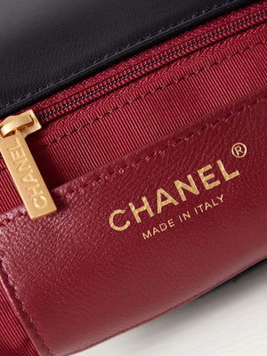 Chanel AS4012 Small Flap Lambskin Bag Black Gold - Default Title - View 8