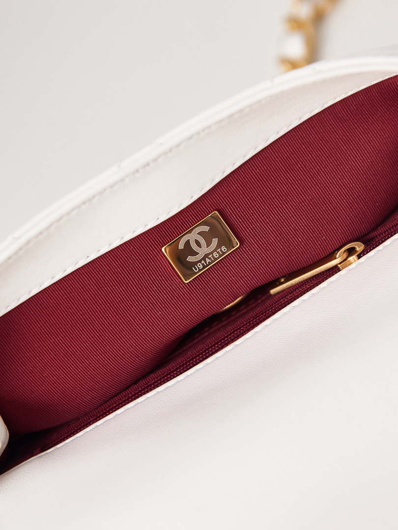 Chanel AS4012 Small Flap Lambskin Bag White - Default Title - View 8
