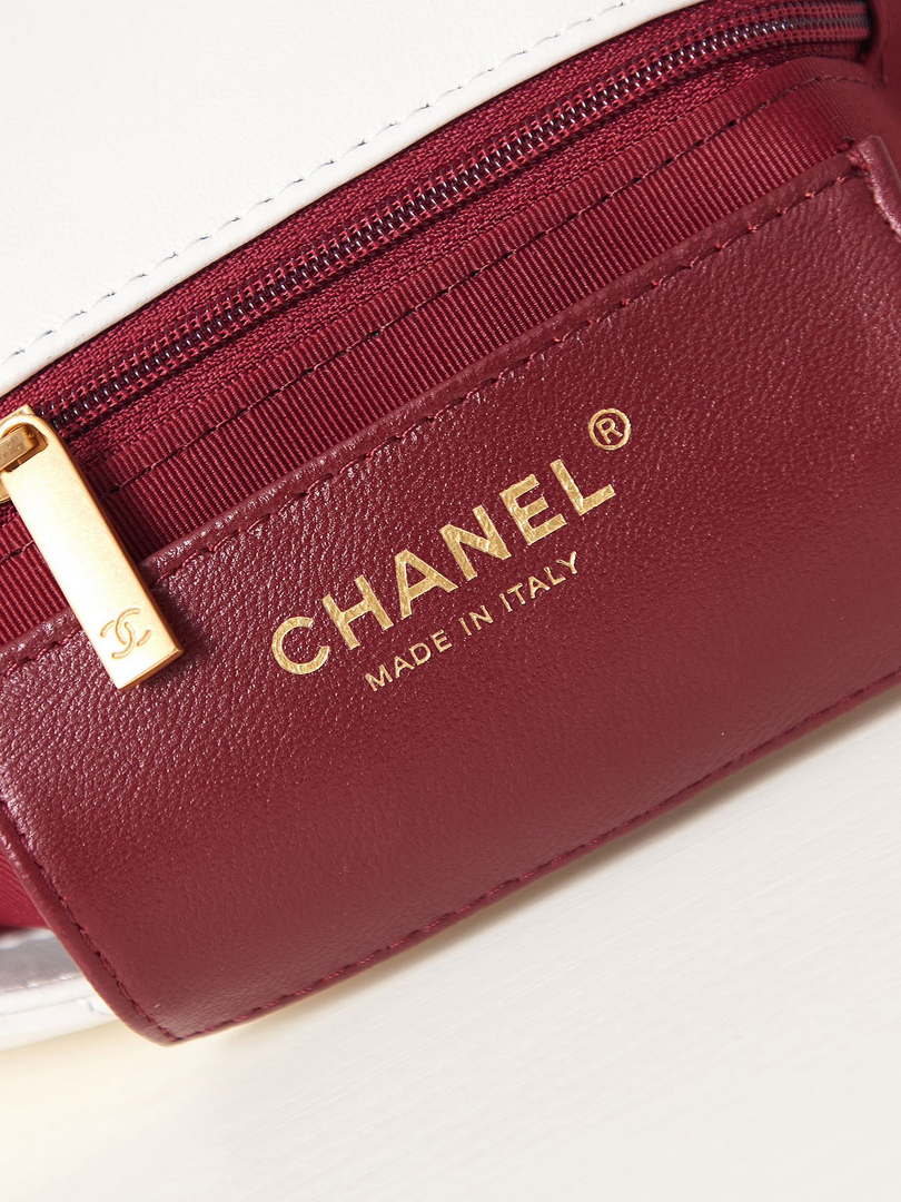 Chanel AS4012 Small Flap Lambskin Bag White