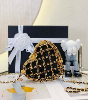 Chanel AS4027 Heart Minaudiere Lambskin Black - Default Title - View 1