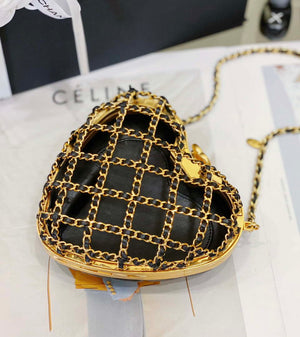 Chanel AS4027 Heart Minaudiere Lambskin Black - Default Title - View 3