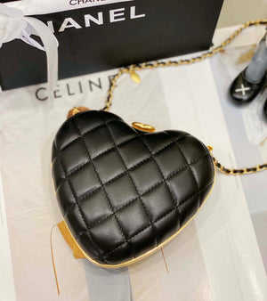 Chanel AS4027 Heart Minaudiere Lambskin Black - Default Title - View 5