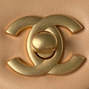 Chanel AS4040 Mini Flap Classic Bag 18 Woc Camellia Lambskin Apricot - Default Title - View 3