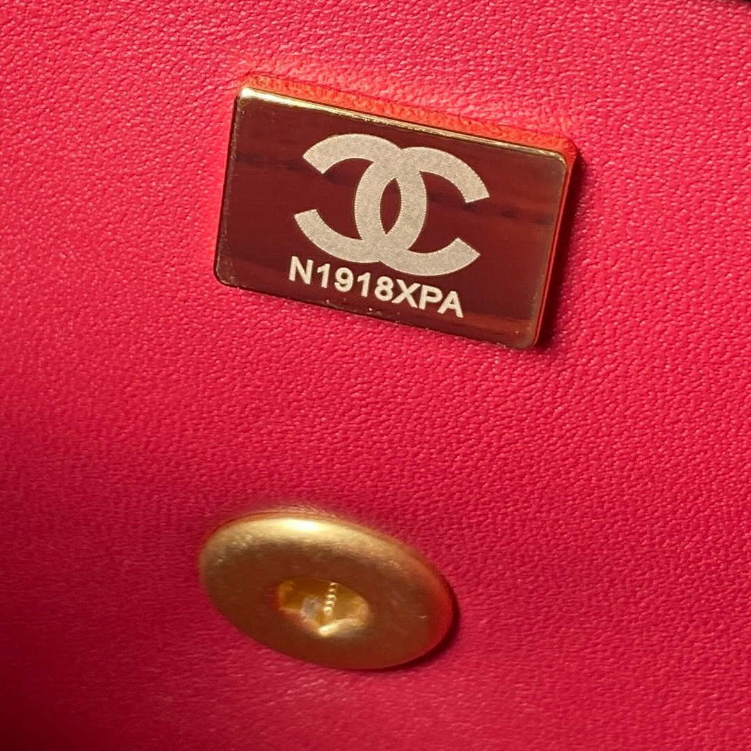 Chanel AS4041 Flap Classic Bag CF Camellia Lambskin Black Gold - Default Title - View 9