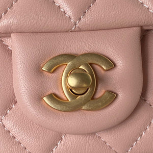 Chanel AS4041 Flap Classic Bag CF Camellia Lambskin Pink Gold - Default Title - View 3