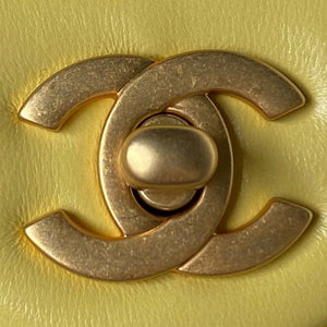 Chanel AS4041 Flap Classic Bag CF Camellia Lambskin Yellow Gold - Default Title - View 3