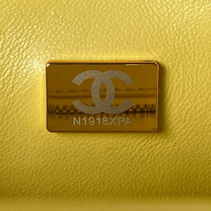 Chanel AS4041 Flap Classic Bag CF Camellia Lambskin Yellow Gold - Default Title - View 9