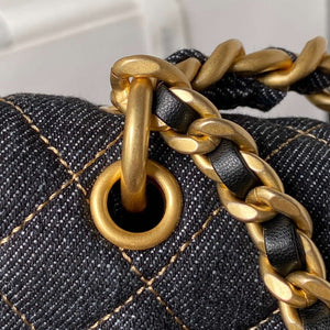 Chanel AS4051 Flap Bag Denim canvas Gold Metal Black - Default Title - View 4