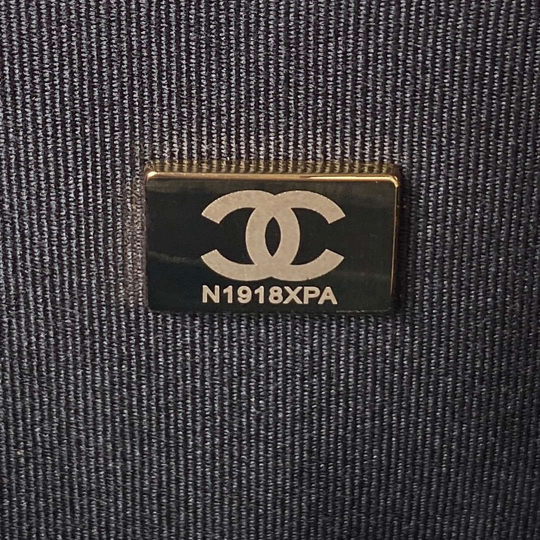 Chanel AS4051 Flap Bag Denim canvas Gold Metal Black