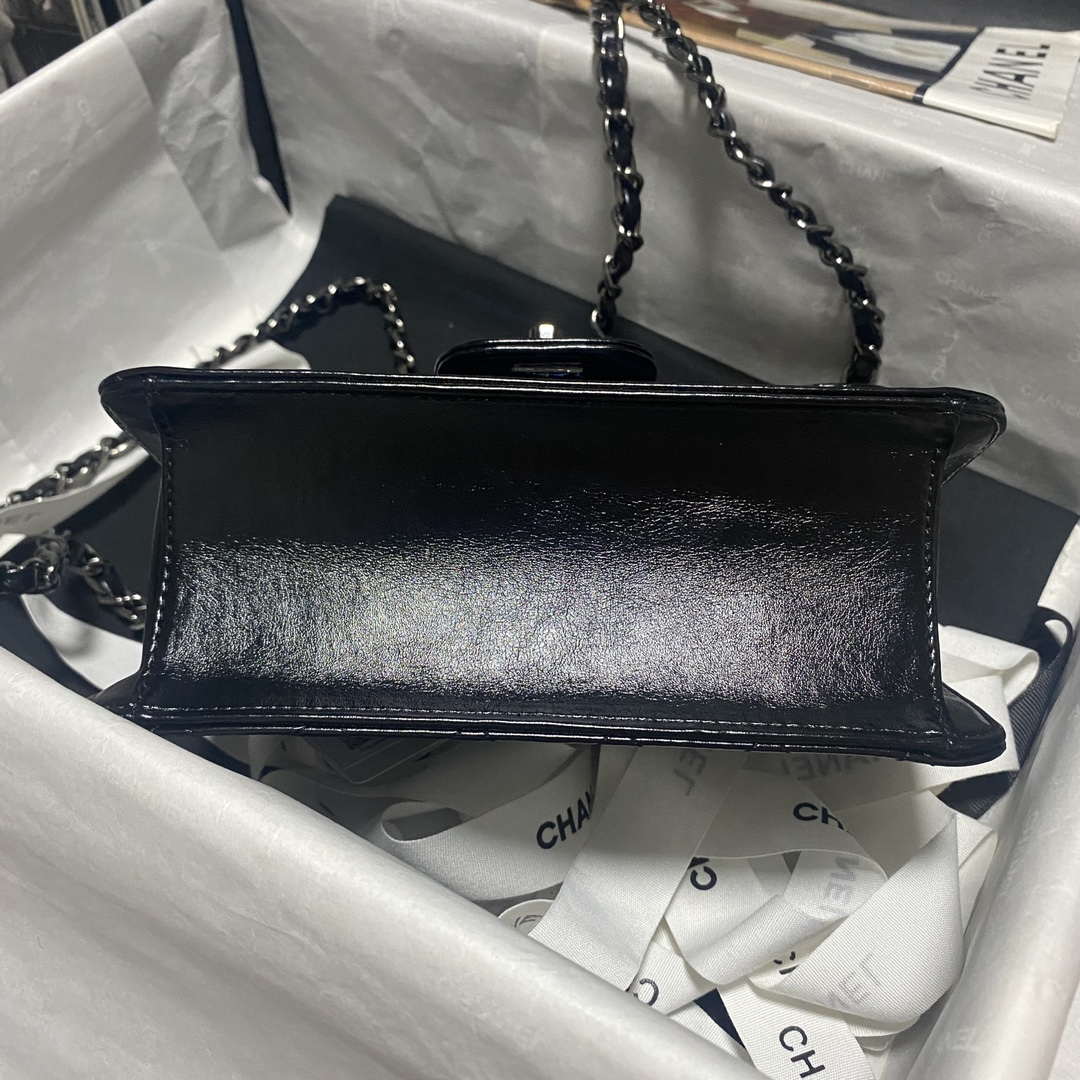 Chanel AS4051 Flap Bag Lambskin Black Metal with Black - Default Title - View 5