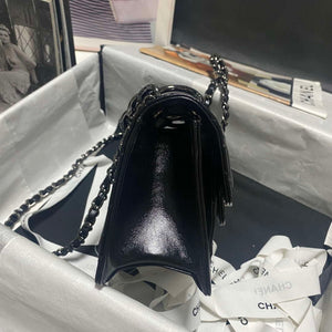 Chanel AS4051 Flap Bag Lambskin Black Metal with Black - Default Title - View 6