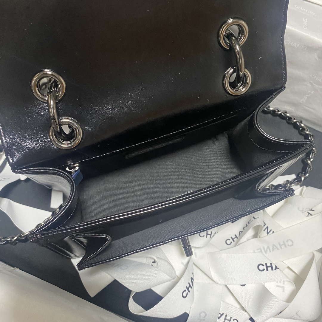 Chanel AS4051 Flap Bag Lambskin Black Metal with Black - Default Title - View 7