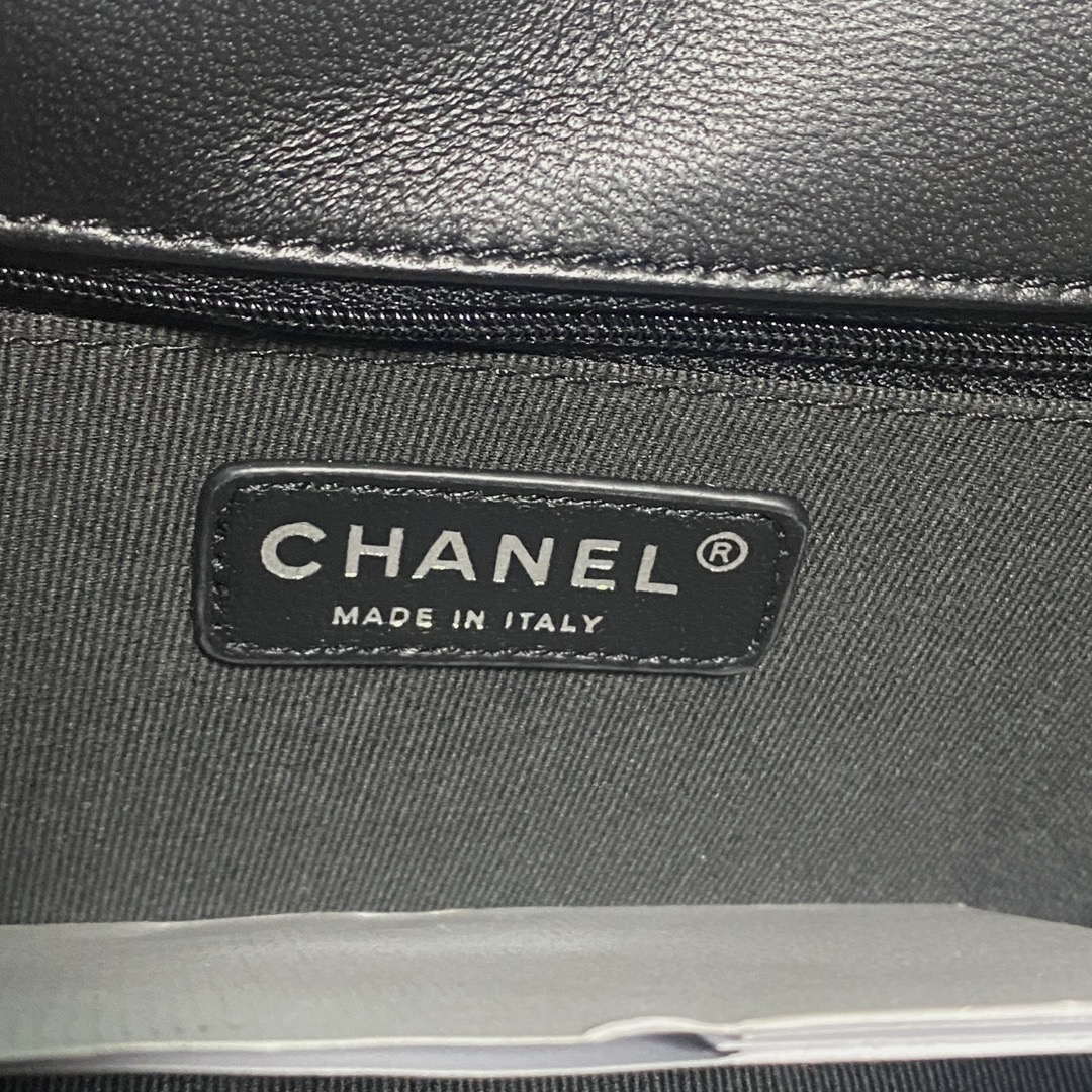 Chanel AS4051 Flap Bag Velvet Silver Metal Black - Default Title - View 8