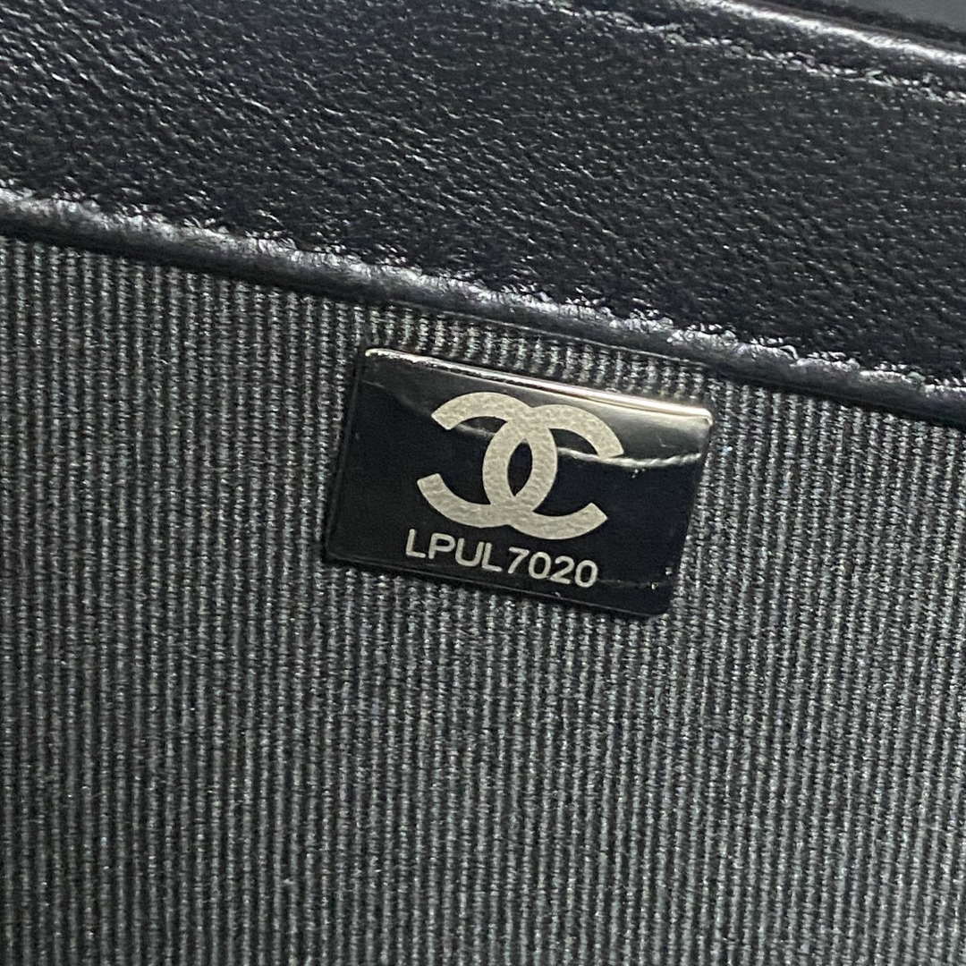 Chanel AS4051 Flap Bag Velvet Silver Metal Black - Default Title - View 9