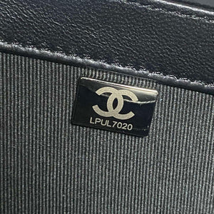 Chanel AS4051 Flap Bag Velvet Silver Metal Black - Default Title - View 9