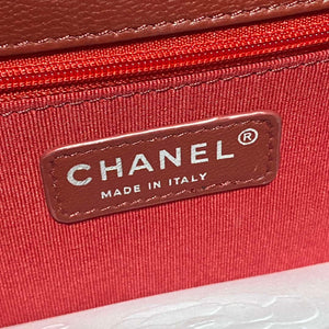 Chanel AS4051 Flap Bag Velvet Silver Metal Wine Red - Default Title - View 8