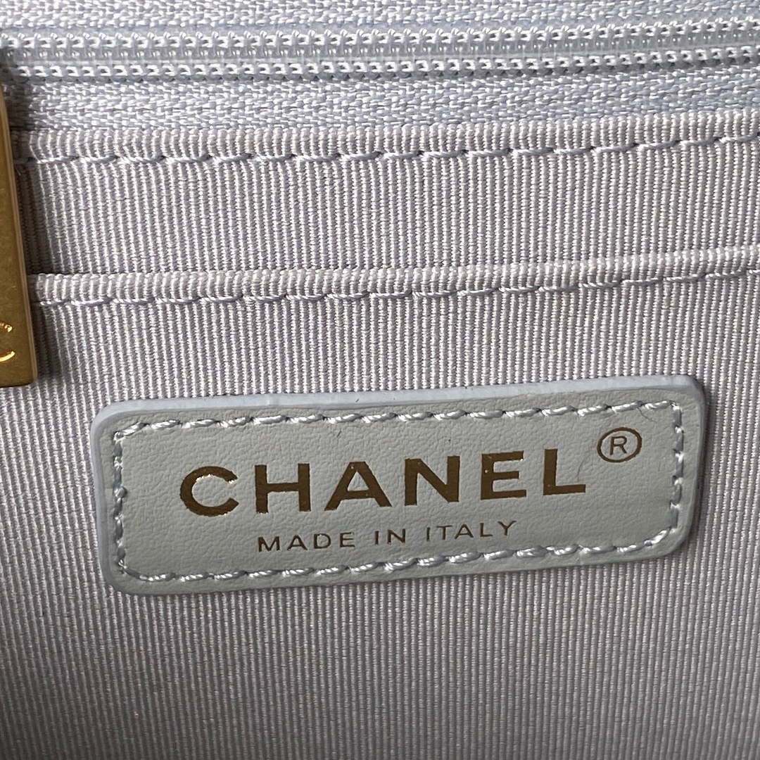Chanel AS4051 Small Flap Classic Bag CF Lambskin Light Blue Gold - Default Title - View 7