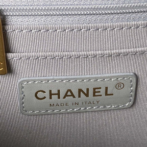 Chanel AS4051 Small Flap Classic Bag CF Lambskin Light Blue Gold - Default Title - View 7
