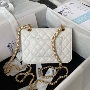 Chanel AS4051 Small Flap Classic Bag CF Lambskin White Gold - Default Title - View 2