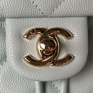 Chanel AS4058 Backpack Grained Shiny Calfskin & Gold-Tone Metal Light Blue - Default Title - View 2