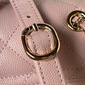 Chanel AS4058 Backpack Grained Shiny Calfskin & Gold-Tone Metal Pink - Default Title - View 4