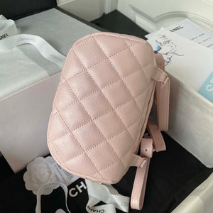 Chanel AS4058 Backpack Grained Shiny Calfskin & Gold-Tone Metal Pink - Default Title - View 5