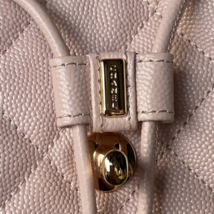 Chanel AS4058 Backpack Grained Shiny Calfskin & Gold-Tone Metal Pink - Default Title - View 6