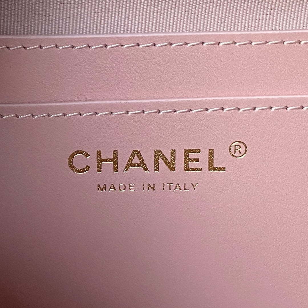 Chanel AS4058 Backpack Grained Shiny Calfskin & Gold-Tone Metal Pink - Default Title - View 8