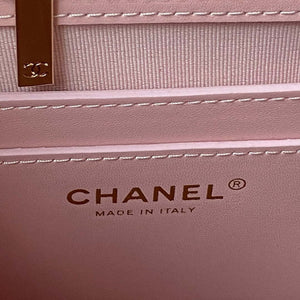 Chanel AS4059 Large Backpack Grained Shiny Calfskin & Gold-Tone Metal Pink - Default Title - View 8