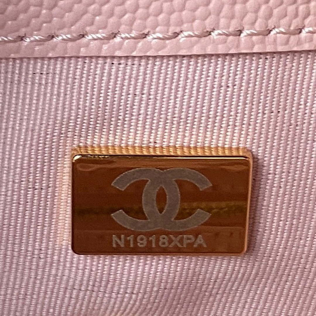 Chanel AS4059 Large Backpack Grained Shiny Calfskin & Gold-Tone Metal Pink