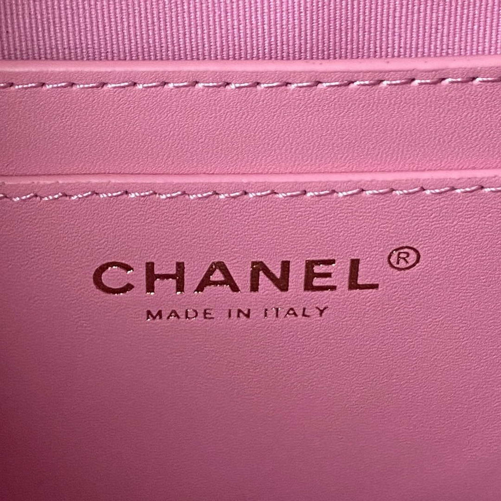 Chanel AS4059 Large Backpack Grained Shiny Calfskin & Gold-Tone Metal Rose Red