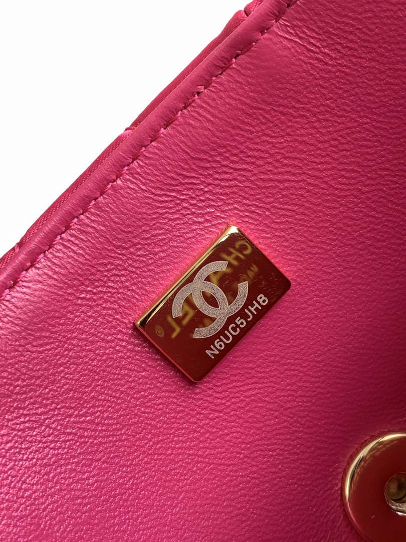 Chanel AS4098 23A Clutch satin bow evening bag Rose Red - Default Title - View 8