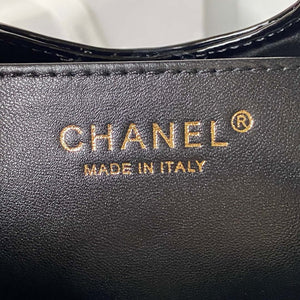 Chanel AS4133 mini Bi-color Chain patent leather Bag Green - Default Title - View 7