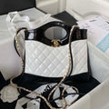 Chanel AS4133 mini Bi-color Chain patent leather Bag White - Default Title - View 1