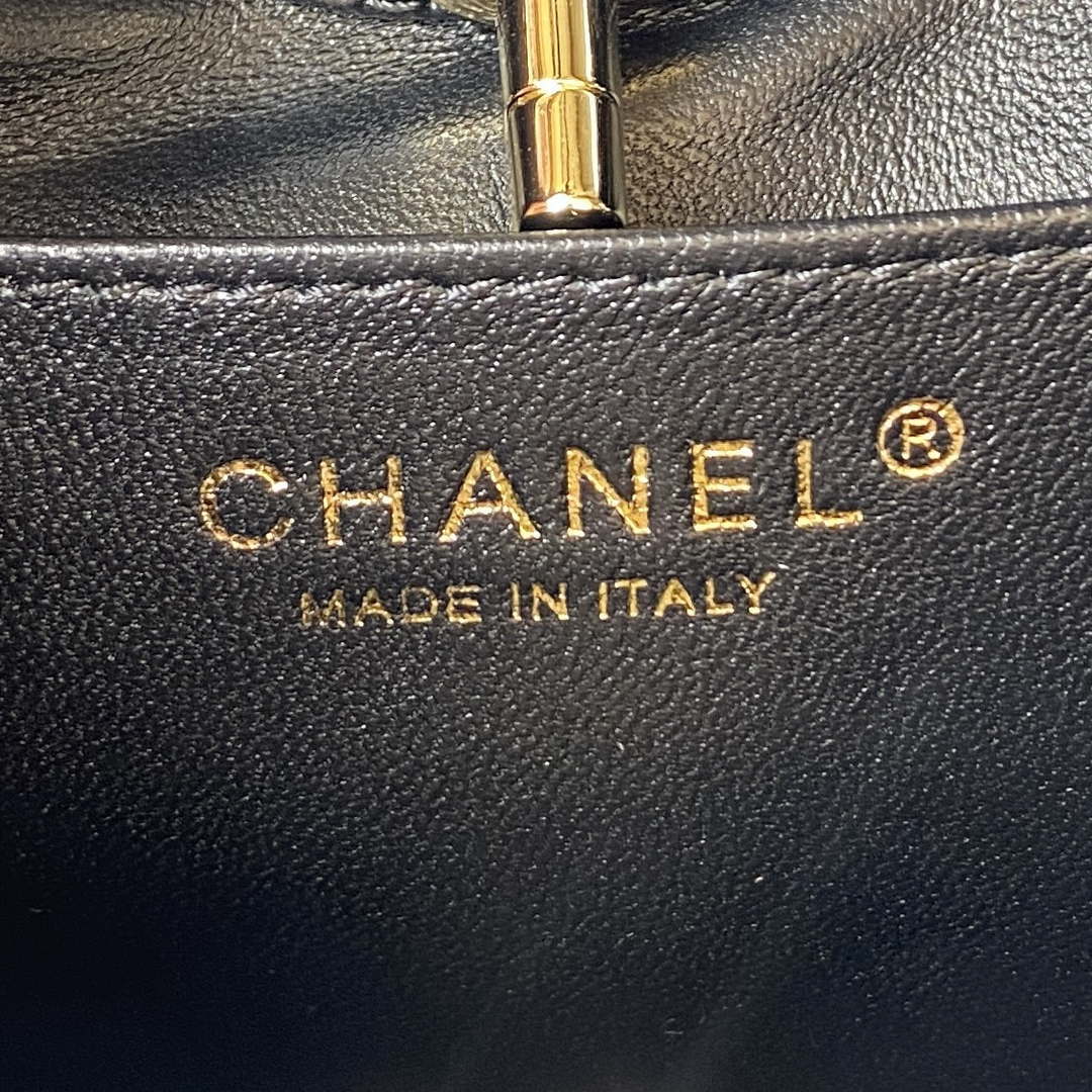 Chanel AS4133 mini Bi-color Chain patent leather Bag White - Default Title - View 8