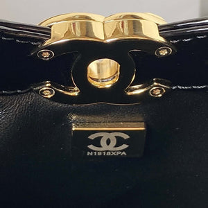 Chanel AS4133 mini Bi-color Chain patent leather Bag Wine Red - Default Title - View 9