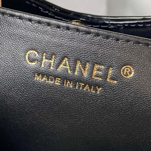 Chanel AS4133 mini Bi-color Chain patent leather Bag Yellow - Default Title - View 9
