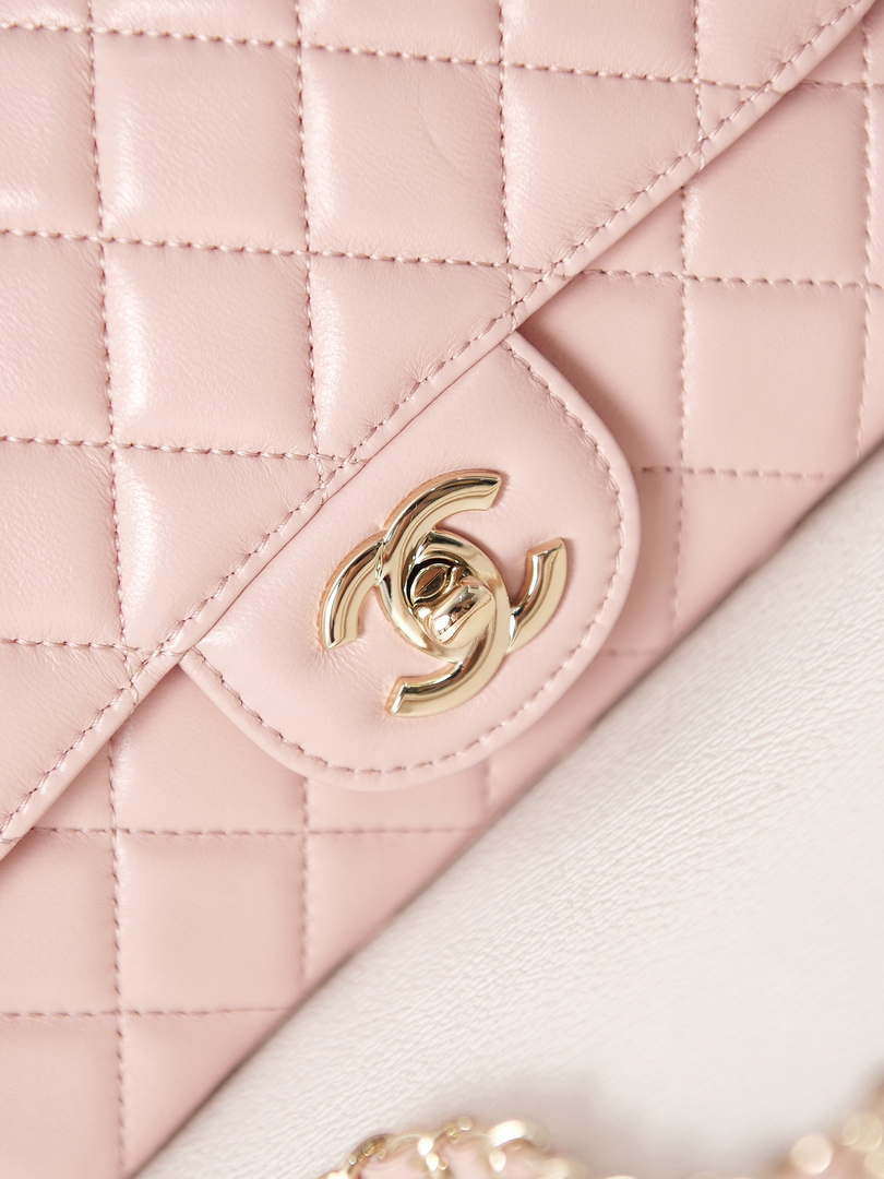 Chanel AS4141 Camellia Embossed Flap With top Handle Bag Pink - Default Title - View 2