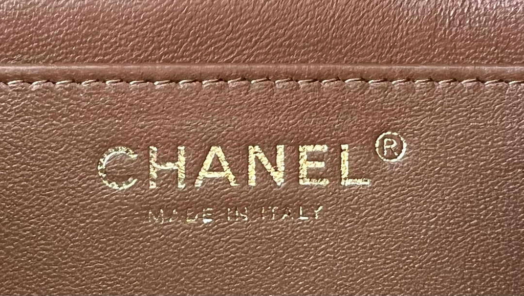 Chanel AS4151 Small Flap Bag With Top Handle Lambskin & Wenge Wood Brown