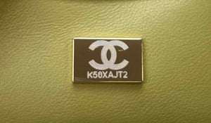 Chanel AS4151 Small Flap Bag With Top Handle Lambskin & Wenge Wood Matcha green - Default Title - View 10