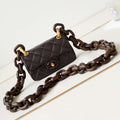 Chanel AS4165 Mini Flap Bag Lambskin Wenge Wood & Gold-Tone Metal Dark Brown - Default Title - View 1