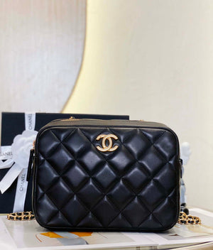 Chanel AS4198 MINI BOWLING BAG Lambskin & Wenge Wood Black - Default Title - View 3