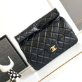 Chanel AS4199 Clutch Lambskin Gold tone Metal Black - Default Title - View 1