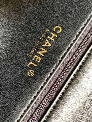 Chanel AS4199 Clutch Lambskin Gold tone Metal Black - Default Title - View 4
