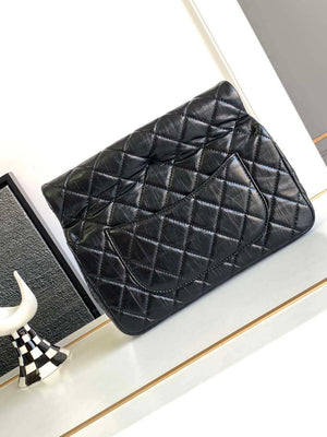 Chanel AS4199 Clutch Lambskin Gold tone Metal Black - Default Title - View 7