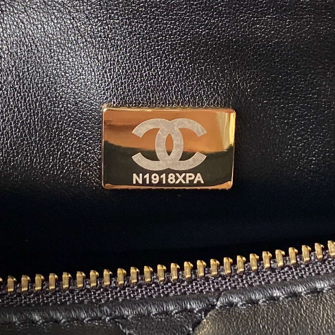 Chanel AS4201 Bag With Top Handle Calfskin Black - Default Title - View 8