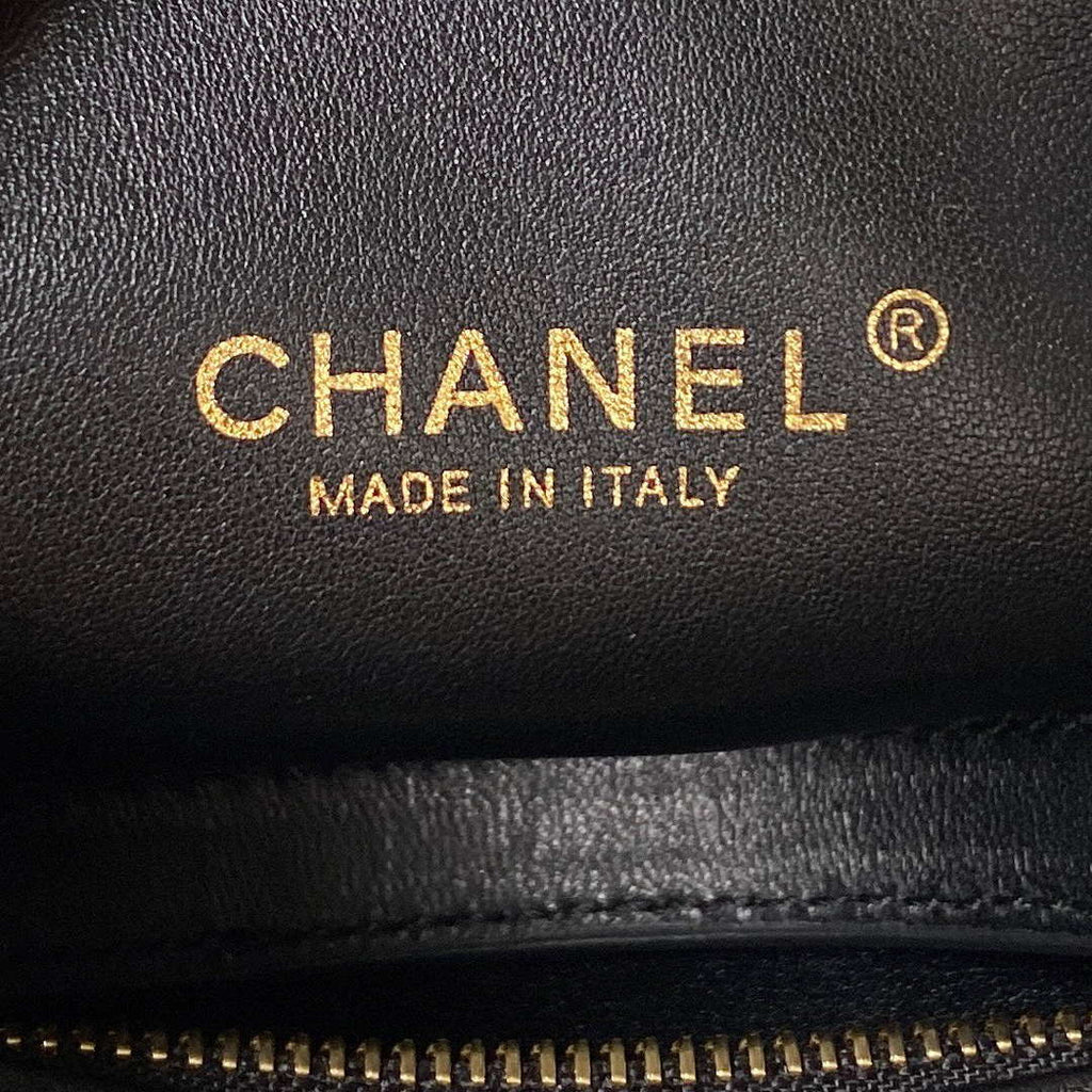 Chanel AS4201 Bag With Top Handle Calfskin Black