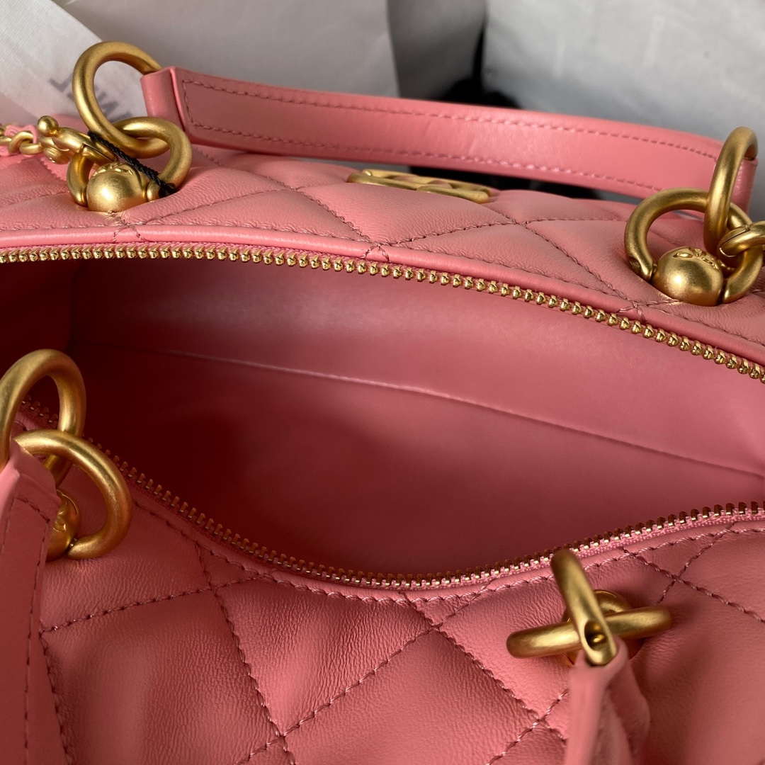 Chanel AS4201 Bag With Top Handle Calfskin Pink - Default Title - View 6