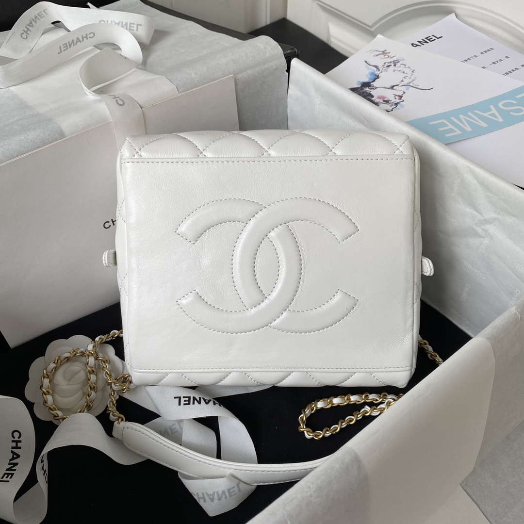 Chanel AS4201 Bag With Top Handle Calfskin White - Default Title - View 2